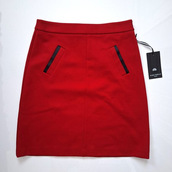 Mario Serrani Red Skirt NWT - Picture 1 of 8